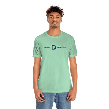 'Detroit Michigan' T-Shirt (w/ Old French D) | Unisex Standard Fit