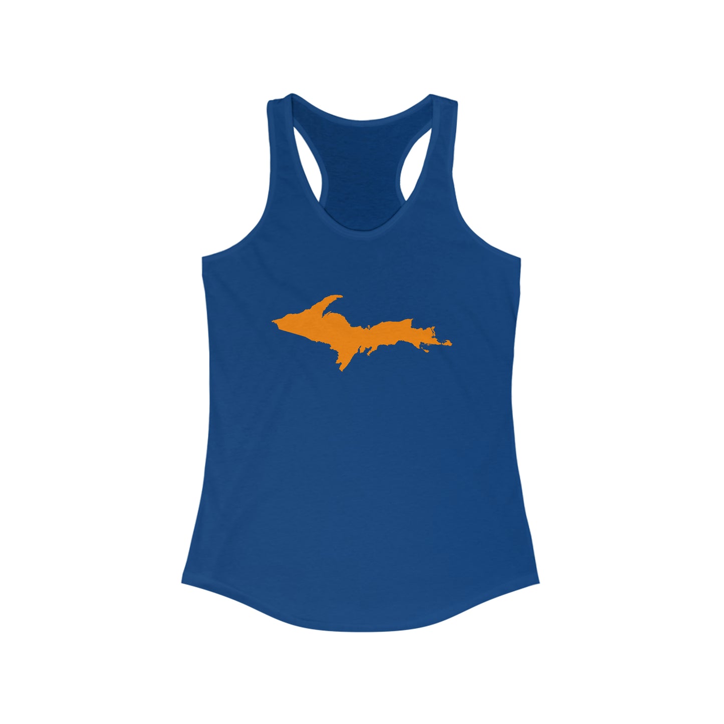 Michigan Upper Peninsula Tank Top (w/ Orange UP Outline) | Women's Racerback