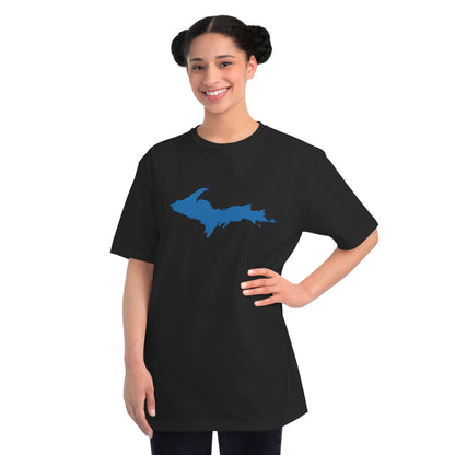 Michigan Upper Peninsula T-Shirt (w/ Azure UP Outline) | Organic Unisex