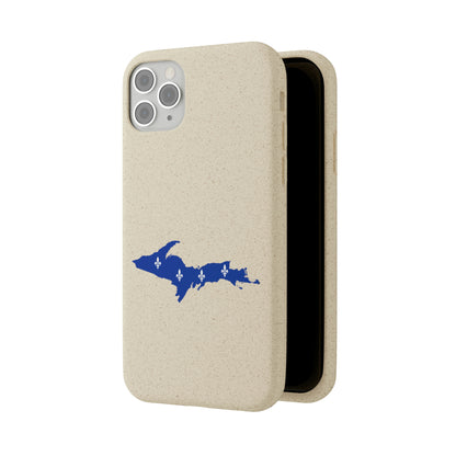 Michigan Upper Peninsula Biodegradable Phone Cases (w/ UP Quebec Flag Outline) | Apple iPhone