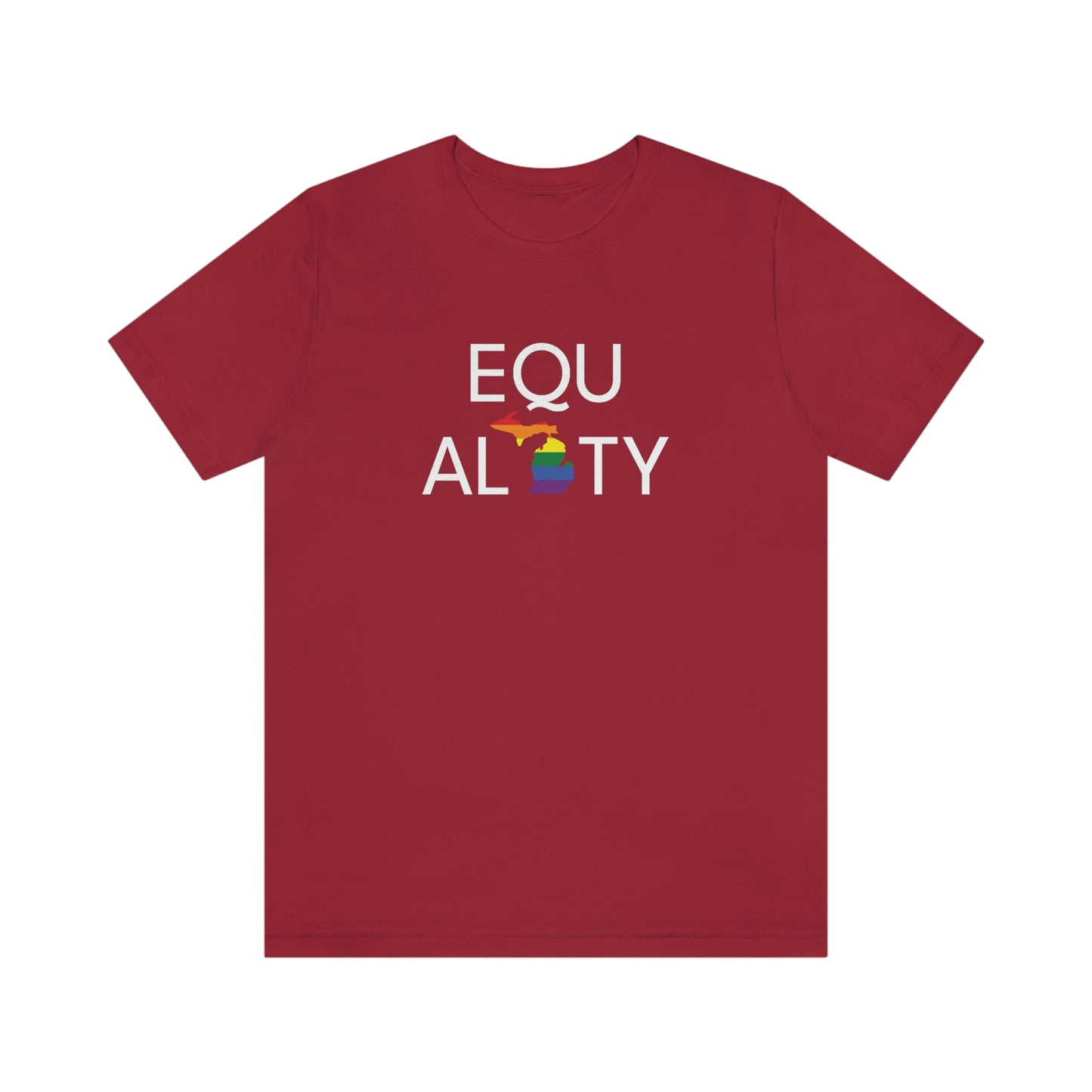 'Equality' Michigan LGBTQ Pride T-Shirt | Unisex Standard Cut