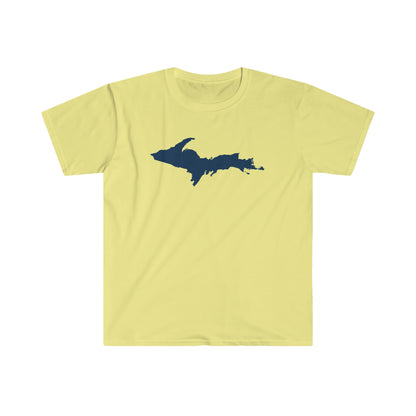 Michigan Upper Peninsula T-Shirt (w/ Navy UP Outline) | Unisex Budget