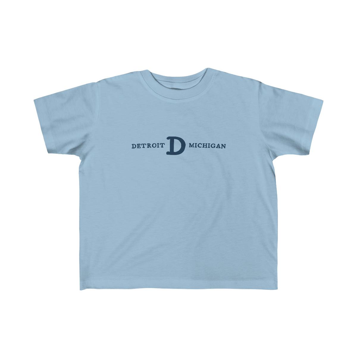 'Detroit Michigan' T-Shirt  (w/ Old French D) | Toddler Short Sleeve - Circumspice Michigan