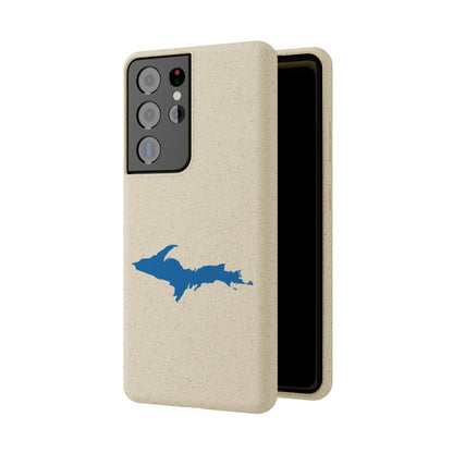 Michigan Upper Peninsula Biodegradable Phone Cases (w/ Azure UP Outline) | Samsung Android