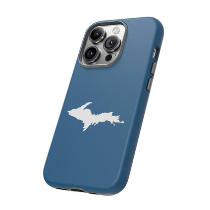 Michigan Upper Peninsula Tough Phone Case (Blueberry w/ UP Outline) | Apple iPhone