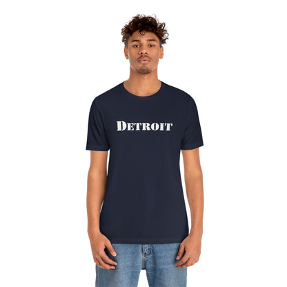 'Detroit' T-Shirt (Army Stencil Font) | Unisex Standard Fit