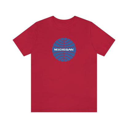 'Michigan' T-Shirt (Retro Airline Parody)  | Unisex Standard Fit