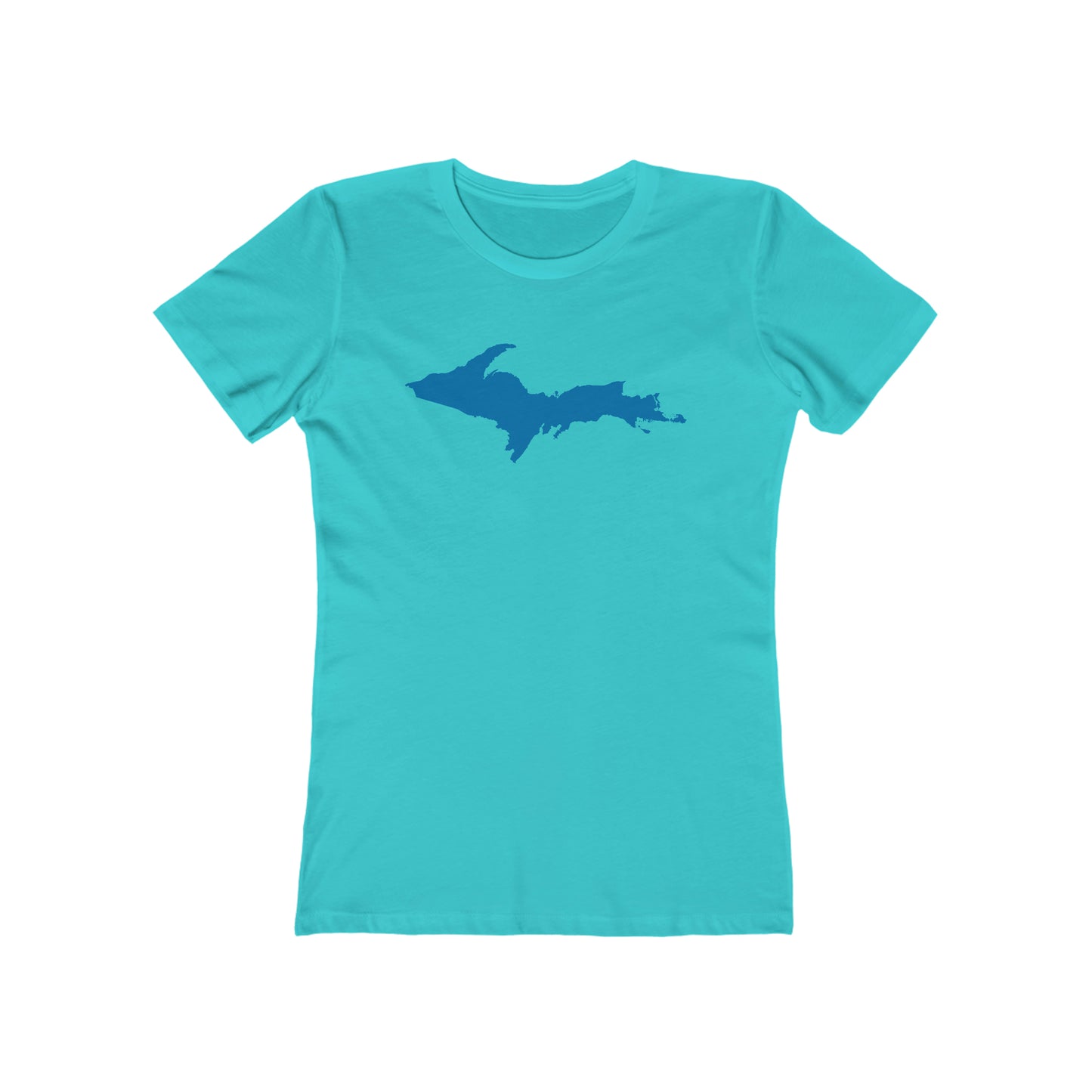 Upper Peninsula T-Shirt (w/ Azure UP Outline) | Women's Boyfriend Cut