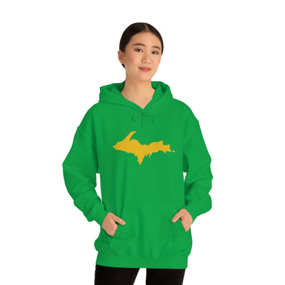 Michigan Upper Peninsula Hoodie (w/ Gold U.P. Outline) | Unisex Standard