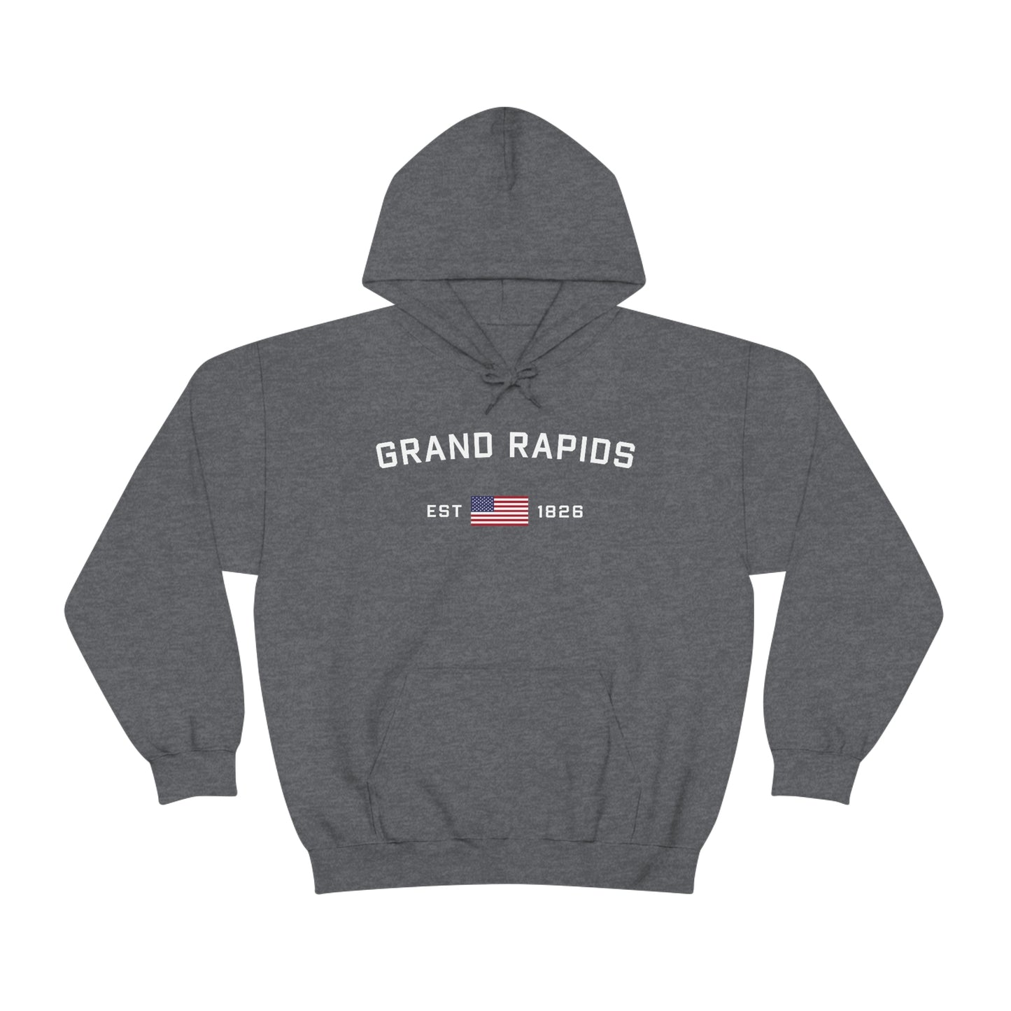 'Grand Rapids EST 1826' (w/USA Flag Outline) | Unisex Standard