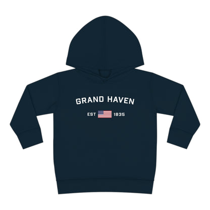 'Grand Haven' Hoodie (w/USA Flag Outline) | Unisex Toddler