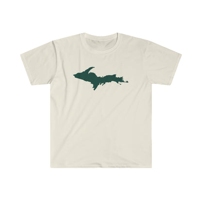 Michigan Upper Peninsula T-Shirt (w/ Green UP Outline) | Unisex Budget