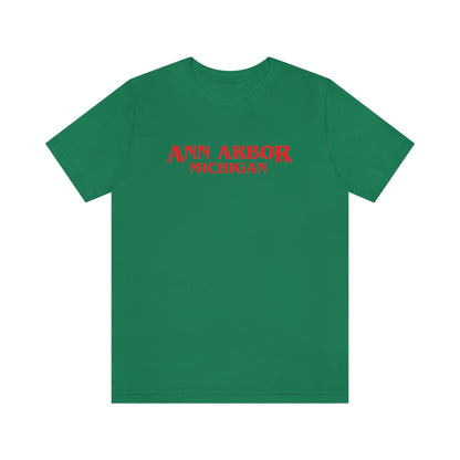 'Ann Arbor Michigan' ' T-Shirt (1980s Drama Parody) | Unisex Standard Fit