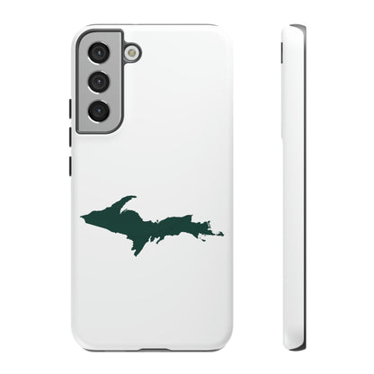 Michigan Upper Peninsula Tough Phone Case (w/ Green UP Outline) | Samsung & Pixel Android