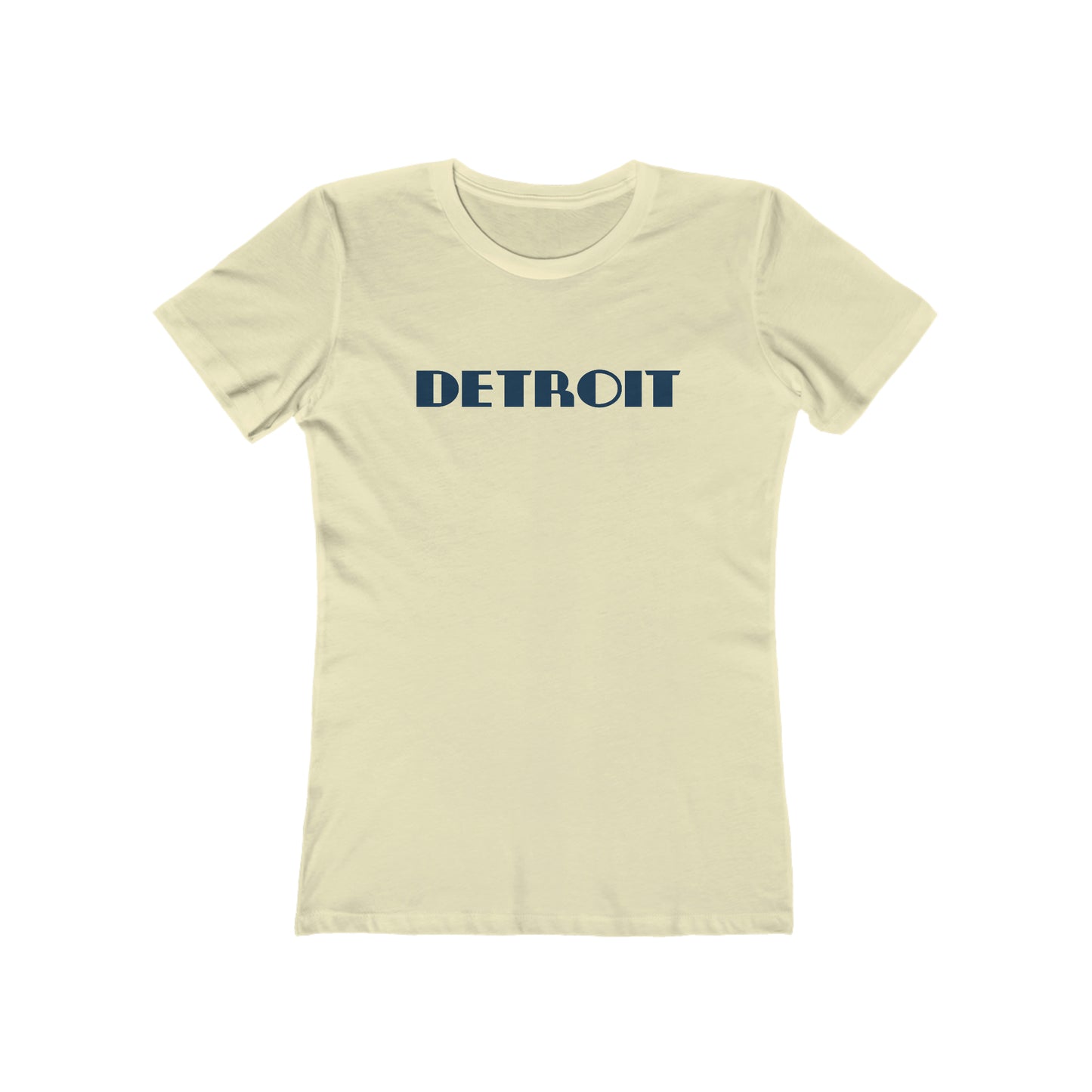 'Detroit' T-Shirt (Art Deco Font) | Women's Boyfriend Cut