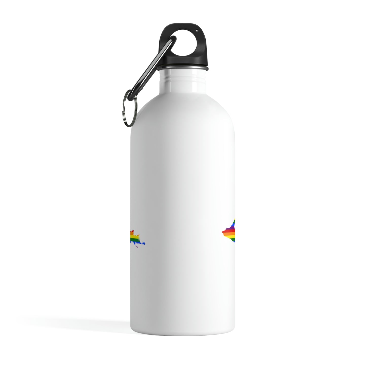 Michigan Upper Peninsula Water Bottle (w/ UP Pride Flag Outline) | 14oz Stainless Steel