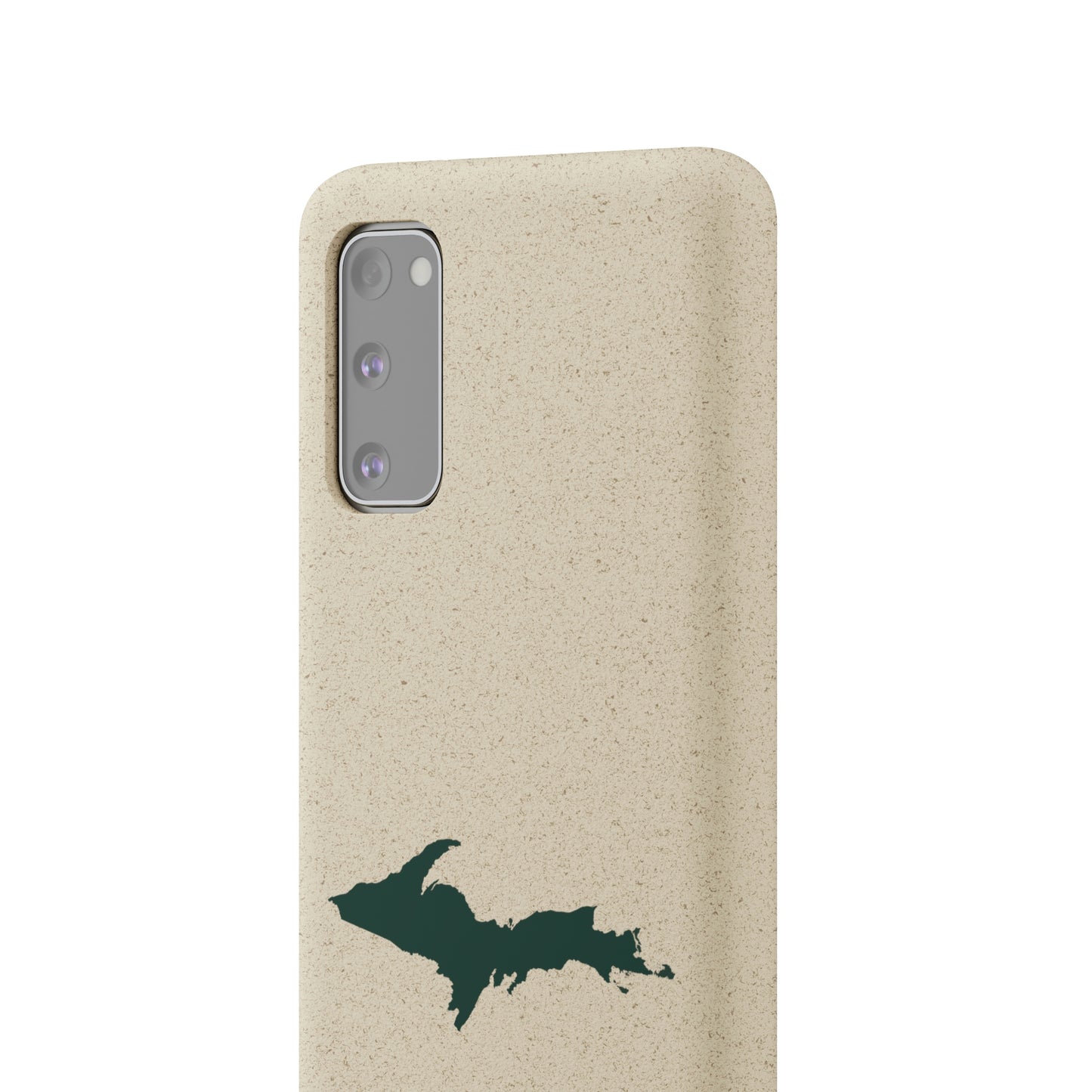 Michigan Upper Peninsula Biodegradable Phone Cases (w/ Green UP Outline) | Samsung Android