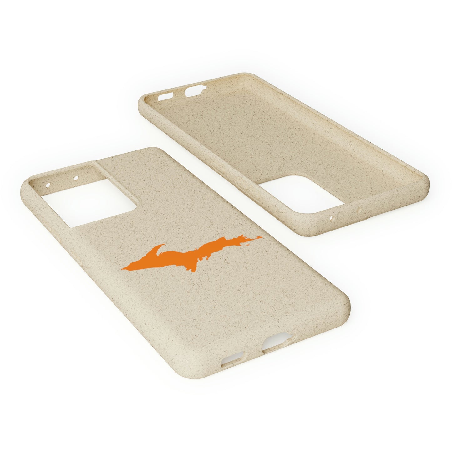 Michigan Upper Peninsula Biodegradable Phone Cases (w/ Orange UP Outline) | Samsung Android