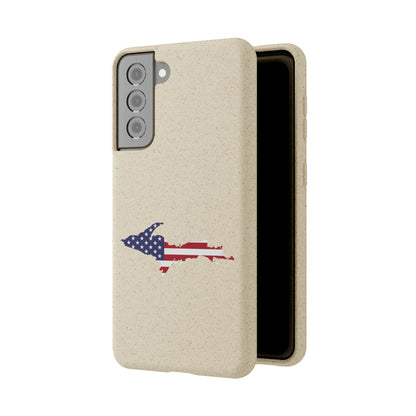 Michigan Upper Peninsula Biodegradable Phone Cases (w/ UP USA Flag Outline) | Samsung Android