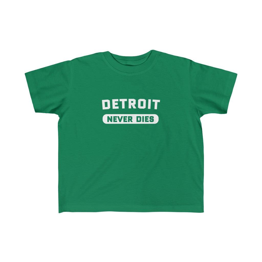 'Detroit Never Dies' ' T-Shirt | Toddler Short Sleeve - Circumspice Michigan