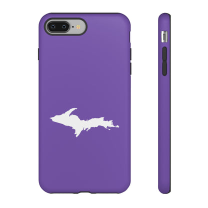 Michigan Upper Peninsula Tough Phone Case (Lake Iris w/ UP Outline) | Apple iPhone