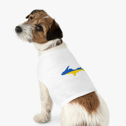 Michigan Upper Peninsula Pet Tank Top (w/ UP Ukraine Flag Outline)