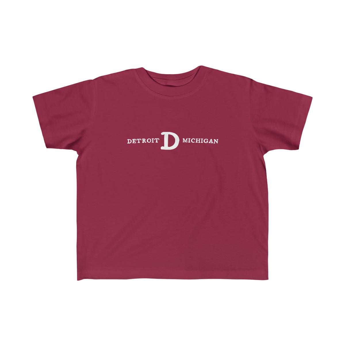 'Detroit Michigan' T-Shirt  (w/ Old French D) | Toddler Short Sleeve - Circumspice Michigan