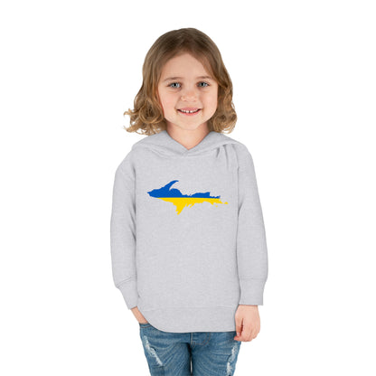 Michigan Upper Peninsula Hoodie (w/ UP Ukraine Flag Outline) | Unisex Toddler