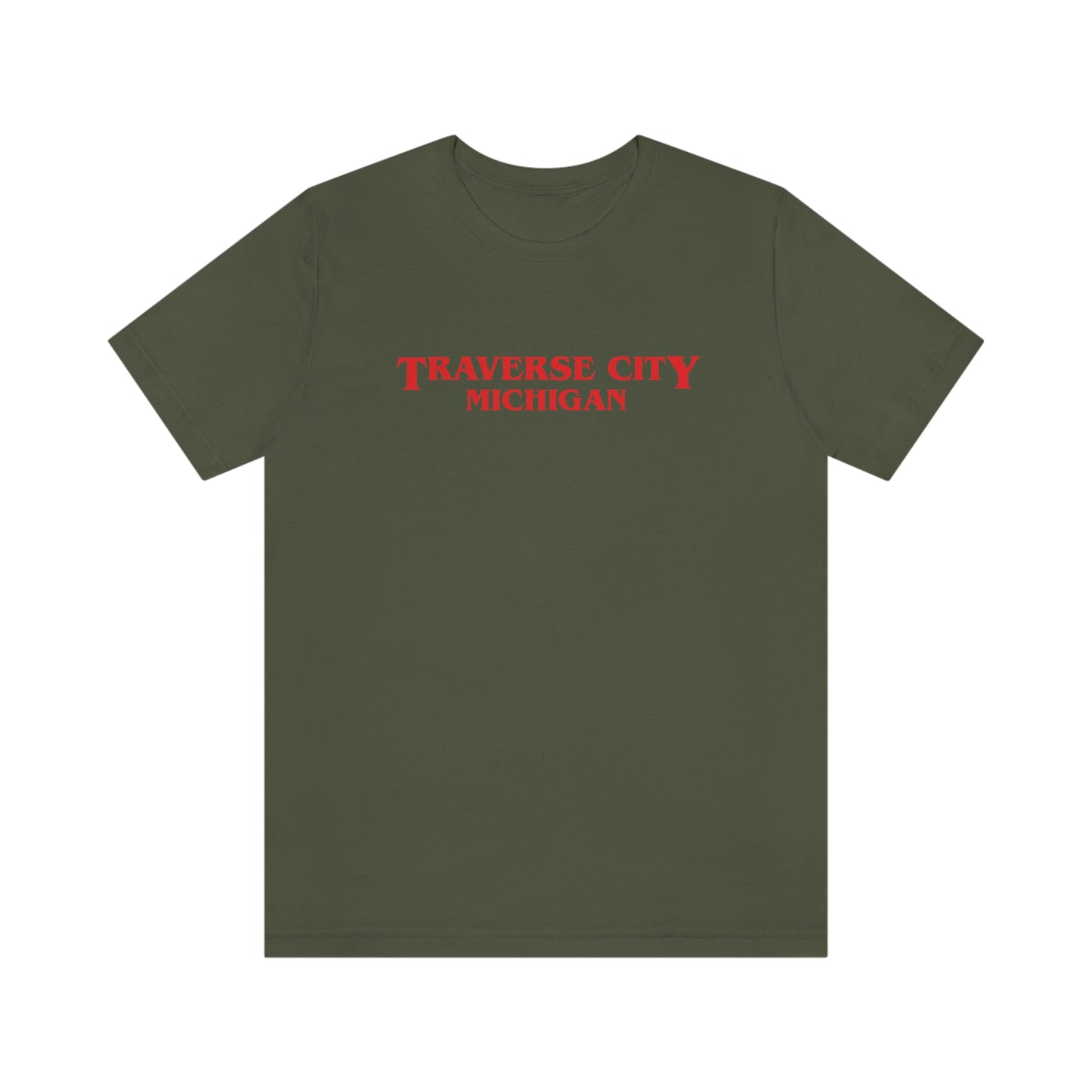 'Traverse City Michigan' ' T-Shirt (1980s Drama Parody) | Unisex Standard Fit