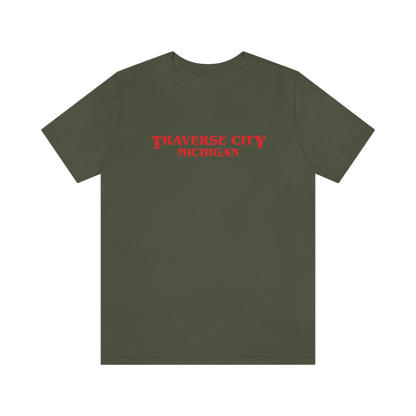 'Traverse City Michigan' ' T-Shirt (1980s Drama Parody) | Unisex Standard Fit