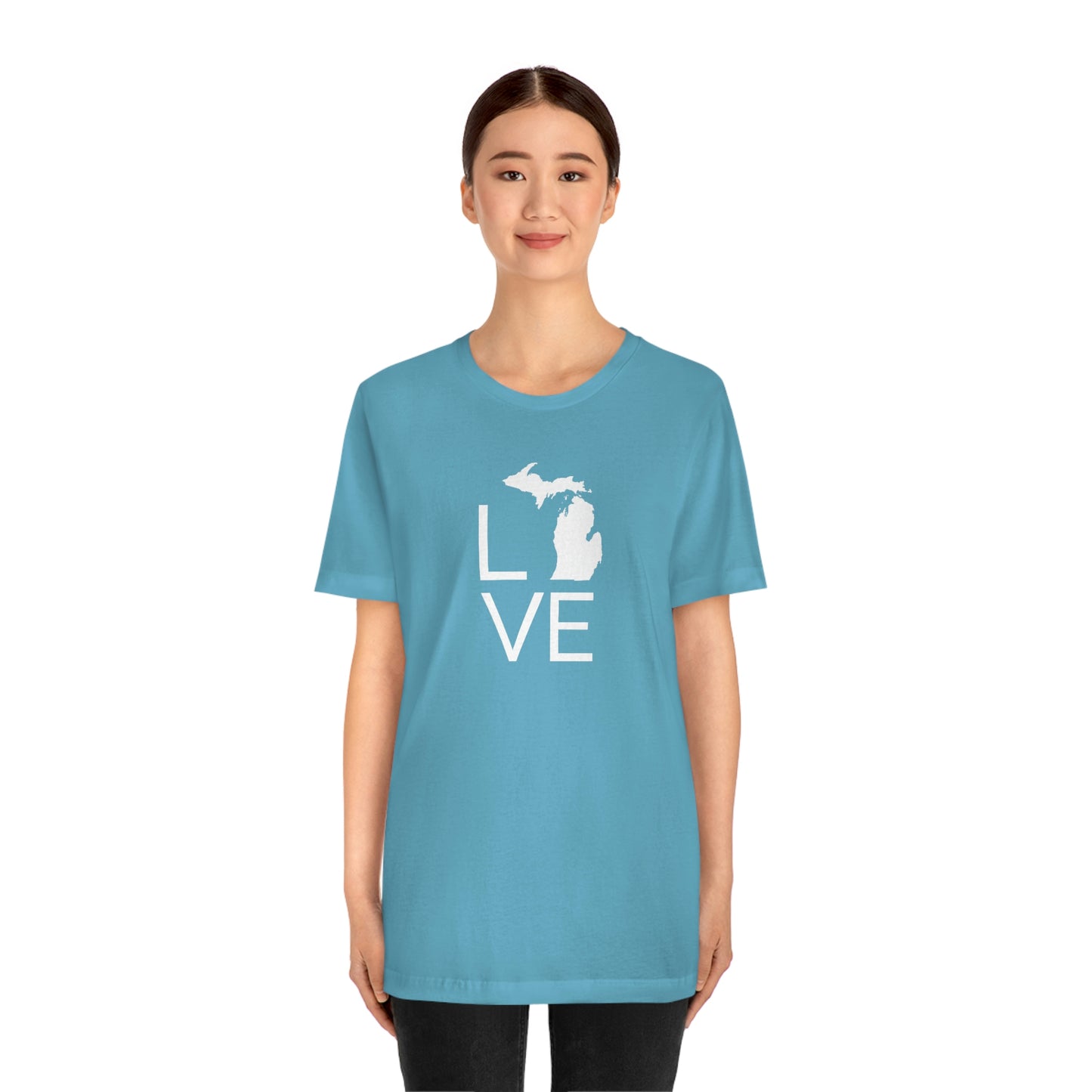 Michigan 'Love' T-Shirt (Thin Sans Font) | Unisex Standard Fit