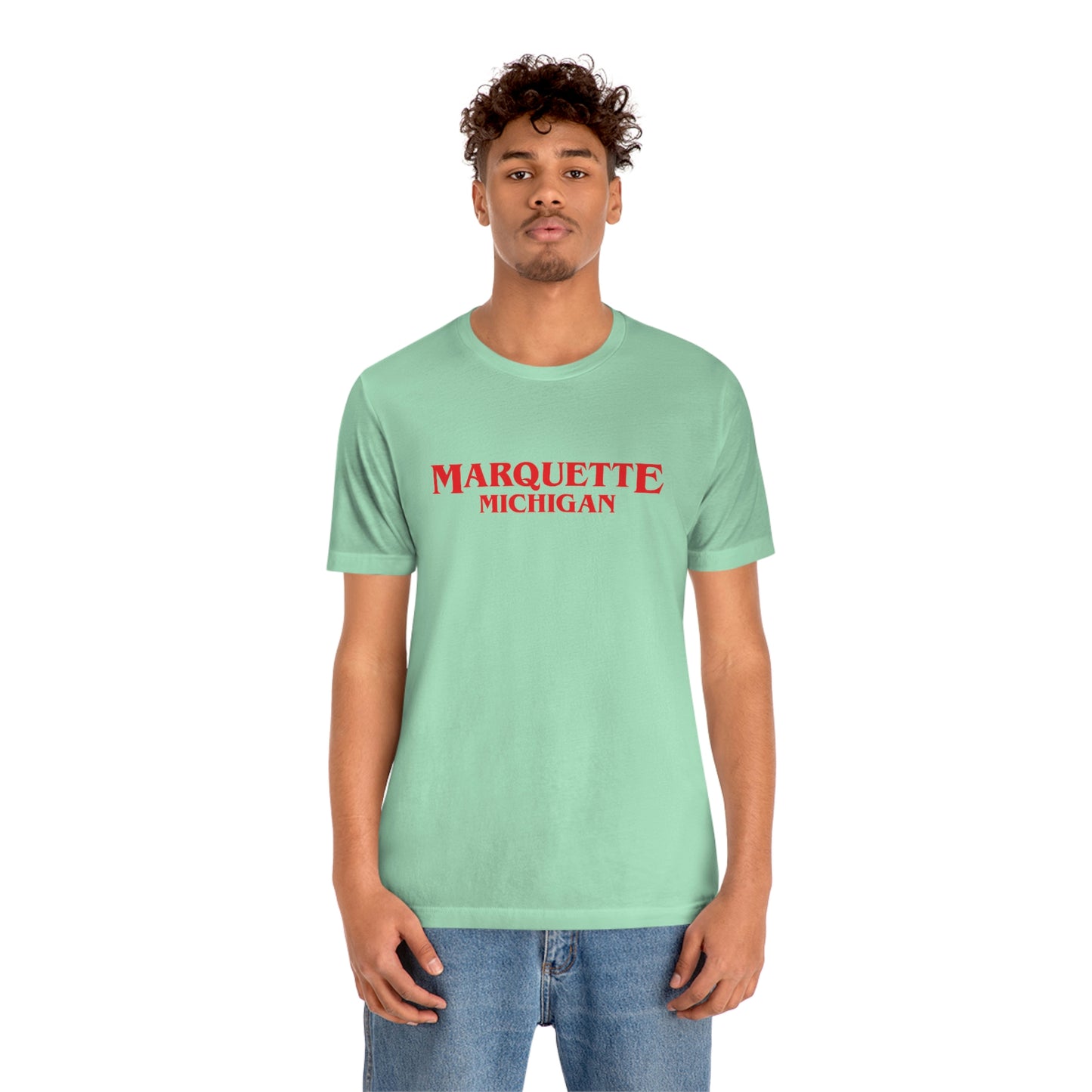 'Marquette Michigan' ' T-Shirt (1980s Drama Parody) | Unisex Standard Fit