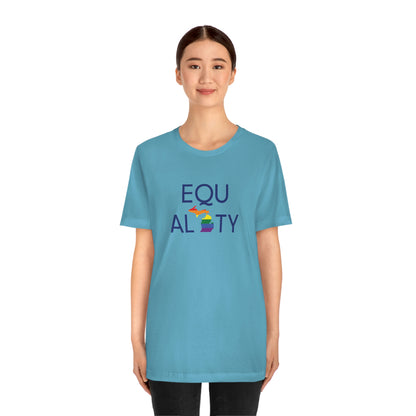 'Equality' Michigan LGBTQ Pride T-Shirt | Unisex Standard Cut