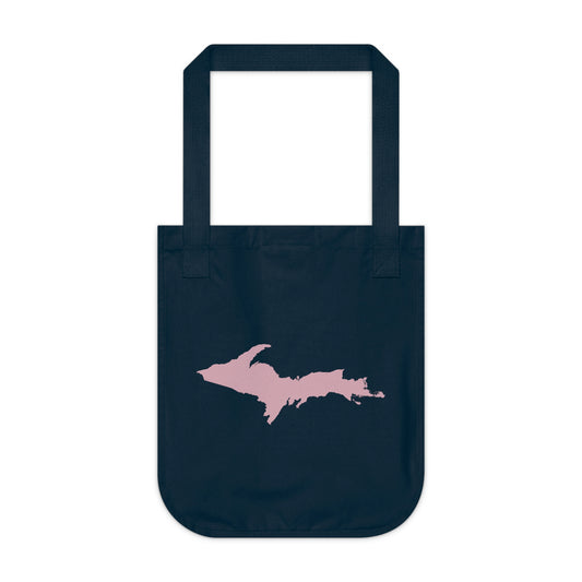 Michigan Upper Peninsula Heavy Tote Bag (w/ Pink UP Outline)
