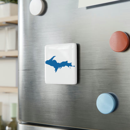 Michigan Upper Peninsula Porcelain Magnet (w/ Azure UP Outline)