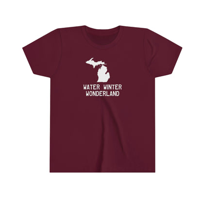 Michigan 'Water Winter Wonderland' T-Shirt | Youth Short Sleeve