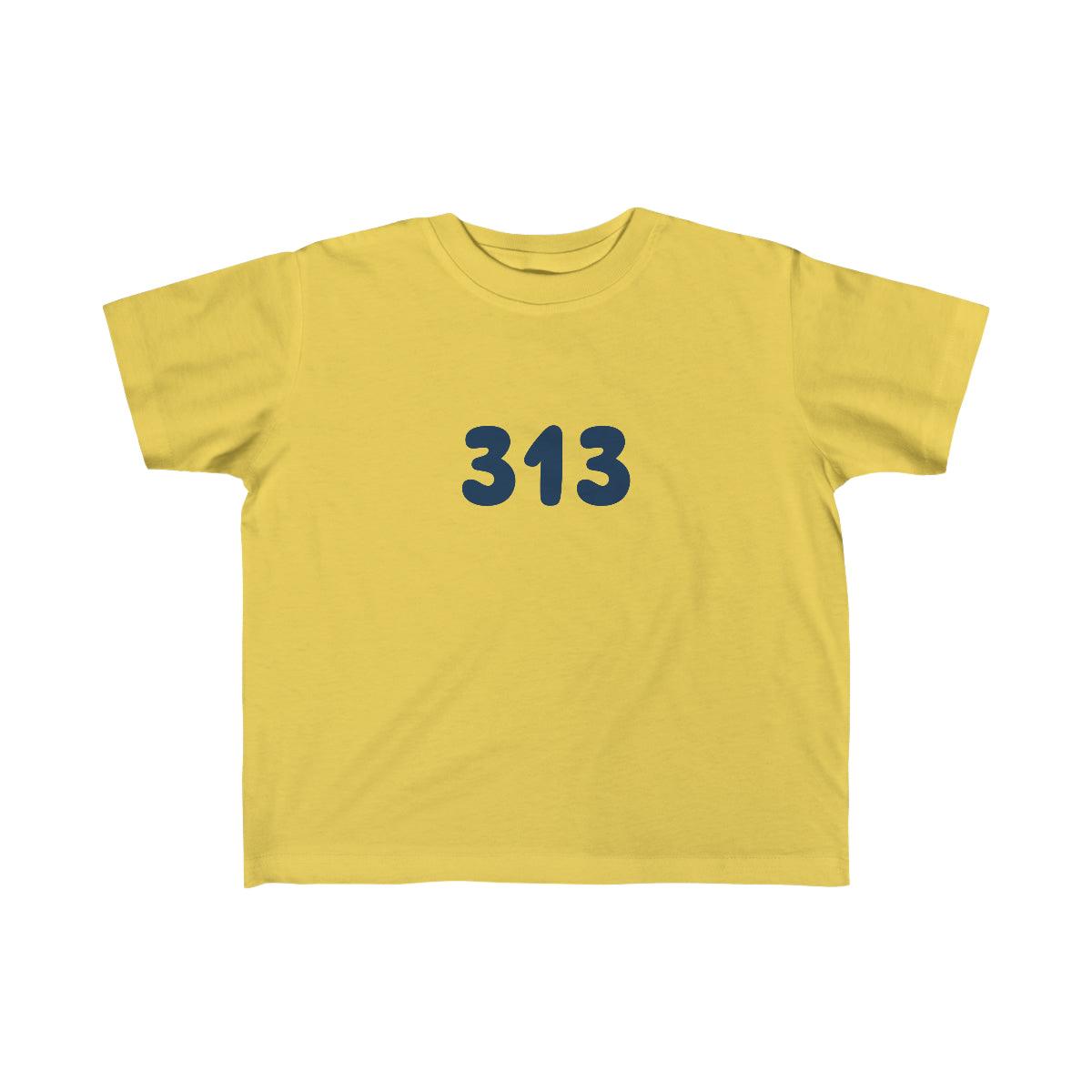 Detroit '313' T-Shirt | Toddler Short Sleeve - Circumspice Michigan