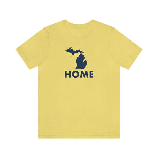 Michigan 'Home' T-Shirt (Geometric Sans Font) | Unisex Standard Fit