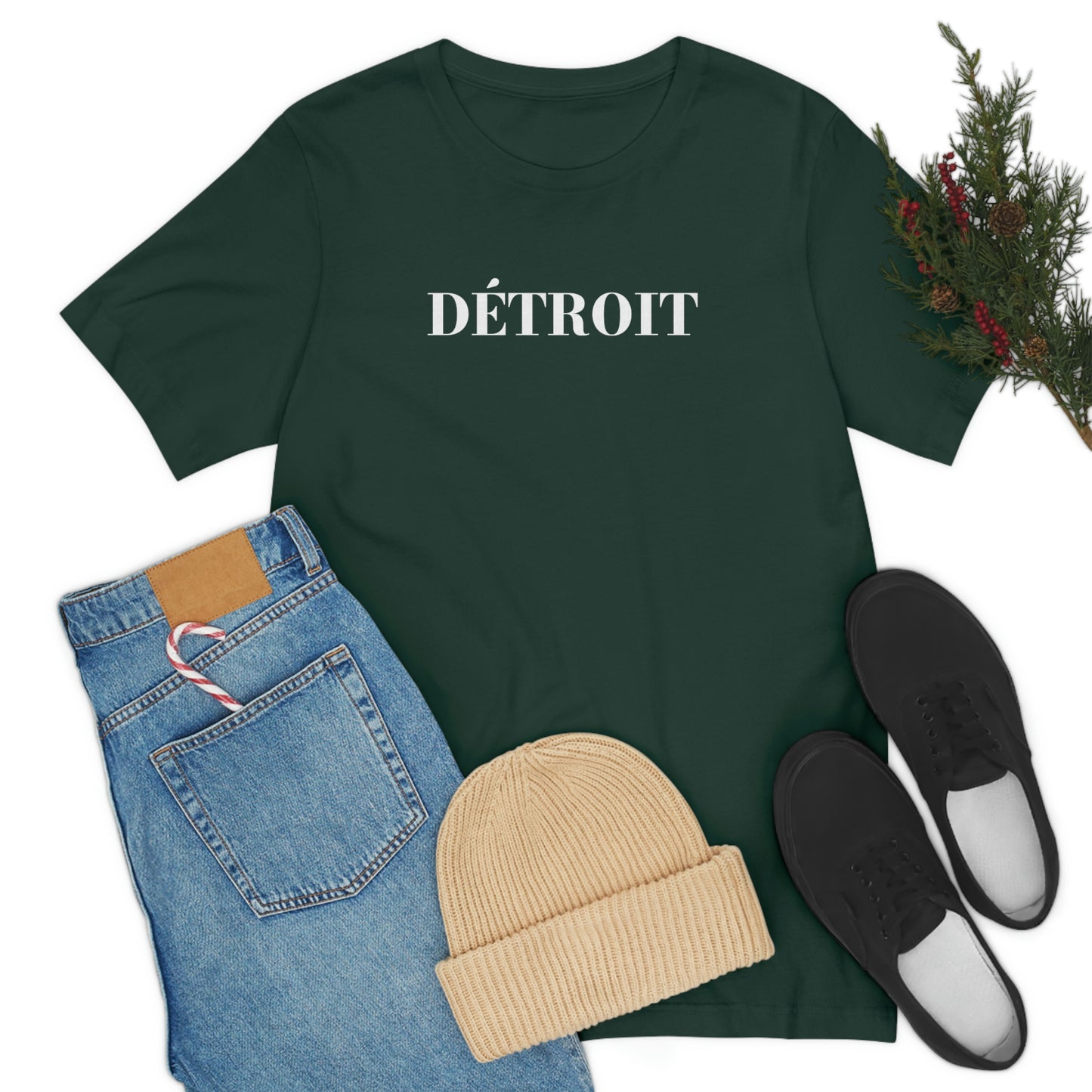 'Détroit' T-Shirt (Didone Font) | Unisex Standard Fit