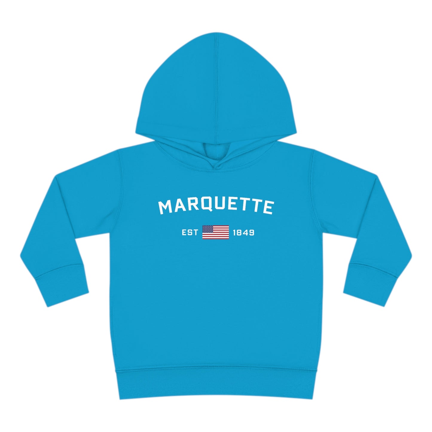 'Marquette EST 1849' Hoodie (w/USA Flag Outline) | Unisex Toddler