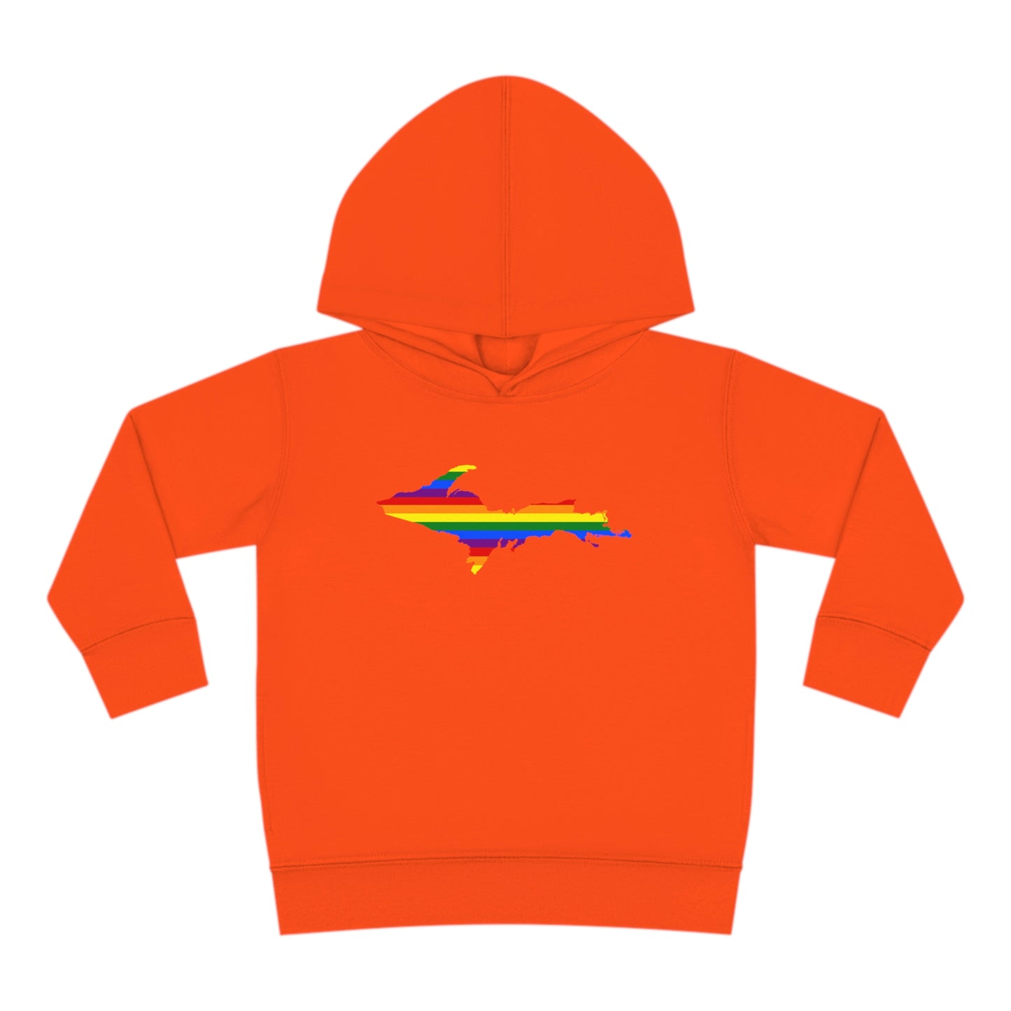 Michigan Upper Peninsula Hoodie (w/ UP Pride Flag Outline) | Unisex Toddler