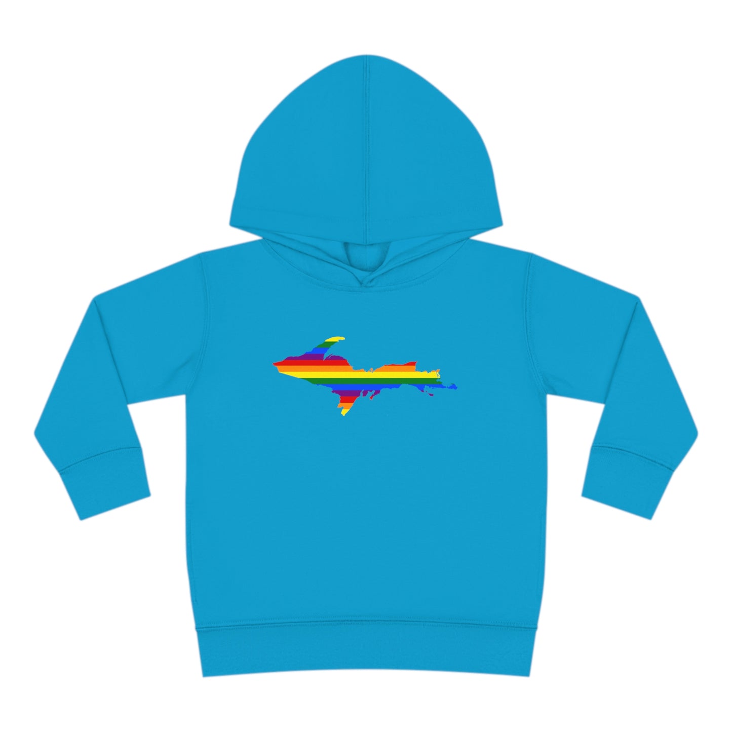 Michigan Upper Peninsula Hoodie (w/ UP Pride Flag Outline) | Unisex Toddler