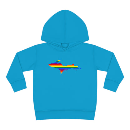 Michigan Upper Peninsula Hoodie (w/ UP Pride Flag Outline) | Unisex Toddler