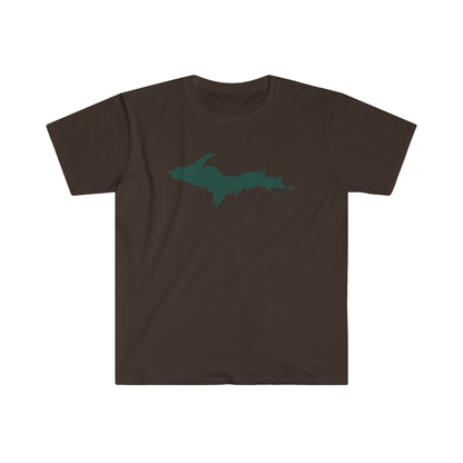 Michigan Upper Peninsula T-Shirt (w/ Green UP Outline) | Unisex Budget