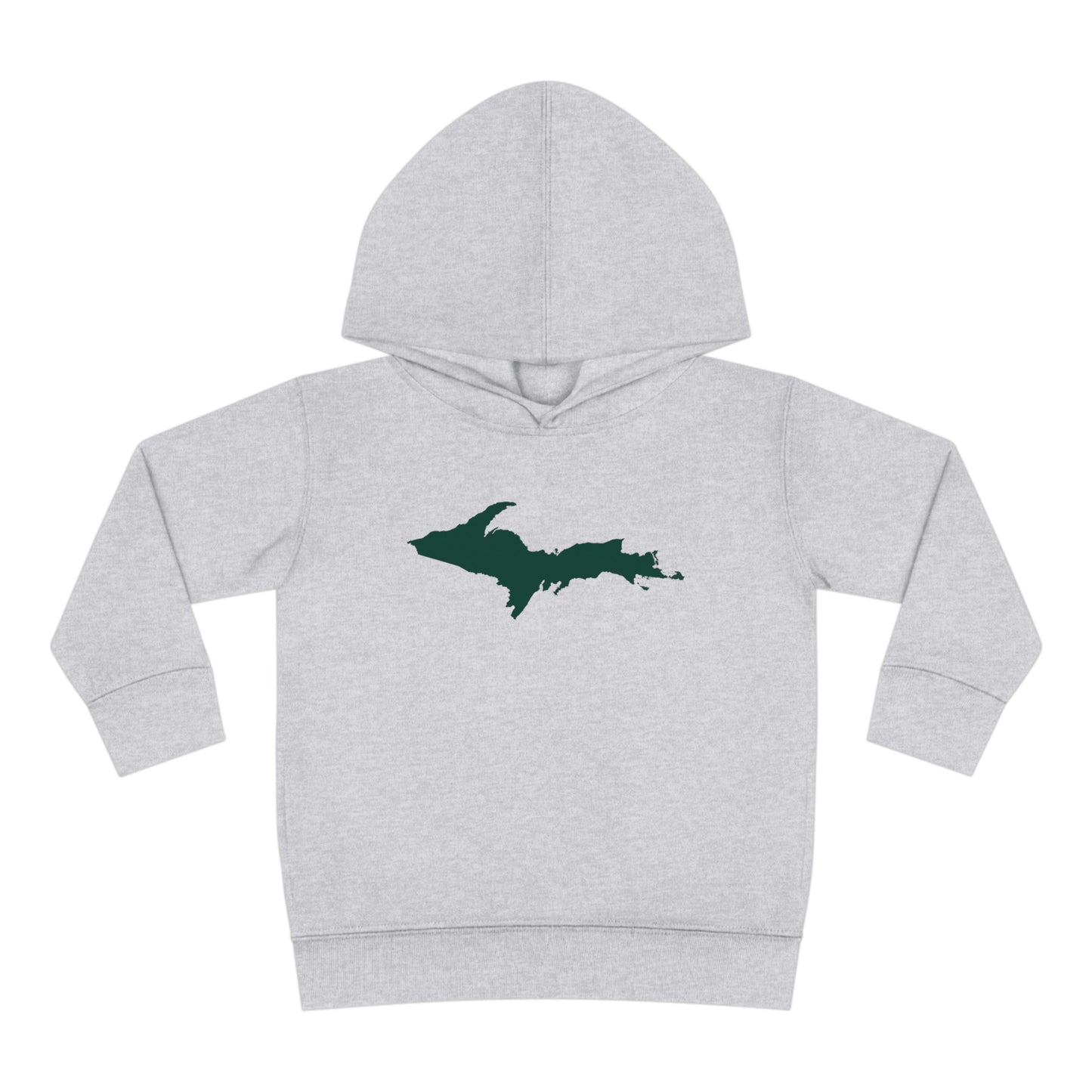 Michigan Upper Peninsula Hoodie (w/ Green UP Outline) | Unisex Toddler