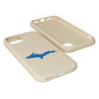 Michigan Upper Peninsula Biodegradable Phone Cases (w/ Azure UP Outline) | Apple iPhone