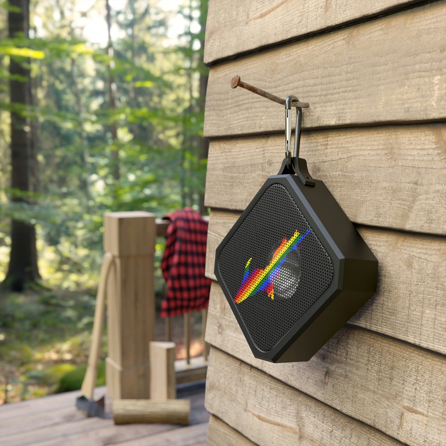 Michigan Upper Peninsula Portable Bluetooth Speaker (w/ UP Pride Flag Outline)