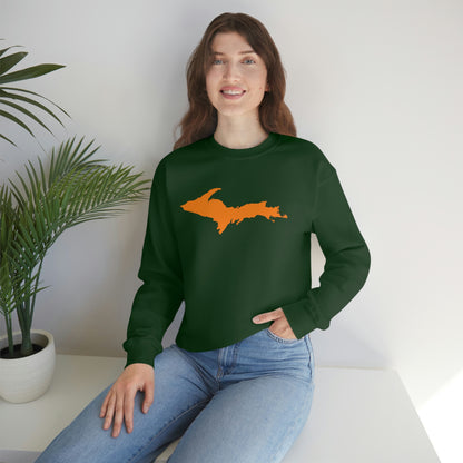 Michigan Upper Peninsula Sweatshirt (w/ Orange UP Outline) | Unisex Standard