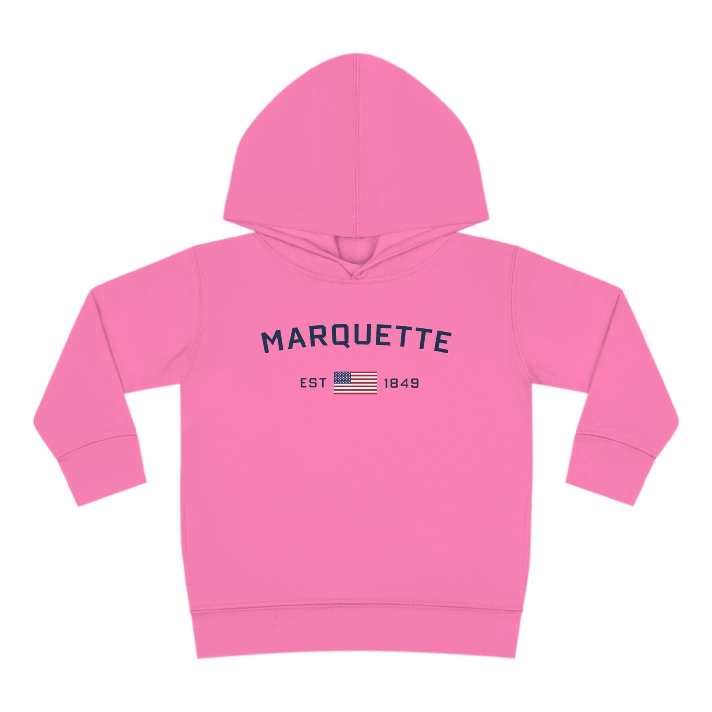 'Marquette EST 1849' Hoodie (w/USA Flag Outline) | Unisex Toddler