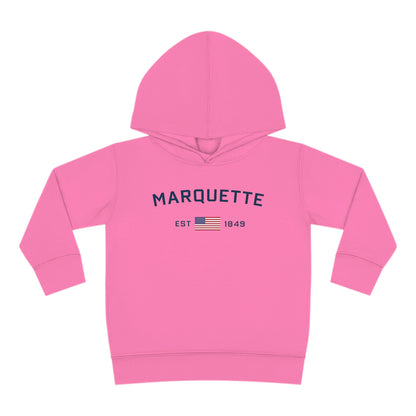 'Marquette EST 1849' Hoodie (w/USA Flag Outline) | Unisex Toddler